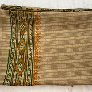 - BIG Silk printed dupatta shawl wrap 46 inches wide x 92 inch long approx